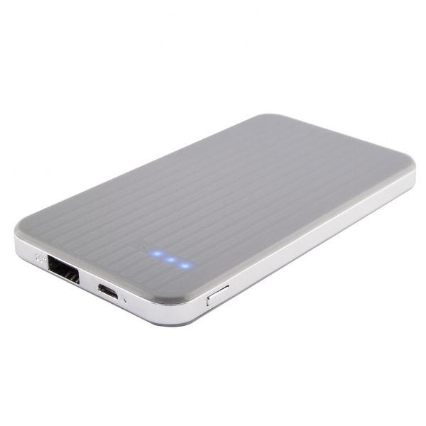 Picture of PHONIX POWER BANK EXTRA SLIM 4000 mAh gray silver