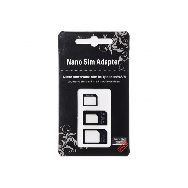 Picture of Sim Adaptor 3 in 1 +key Black