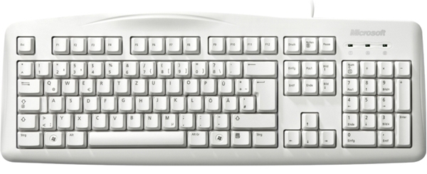 Picture of Microsoft Wired Keyboard 200 White