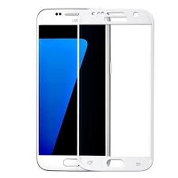 Picture of KSIX TEMPERED GLASS SAMSUNG S7 EDGE FULL FACE  WHITE