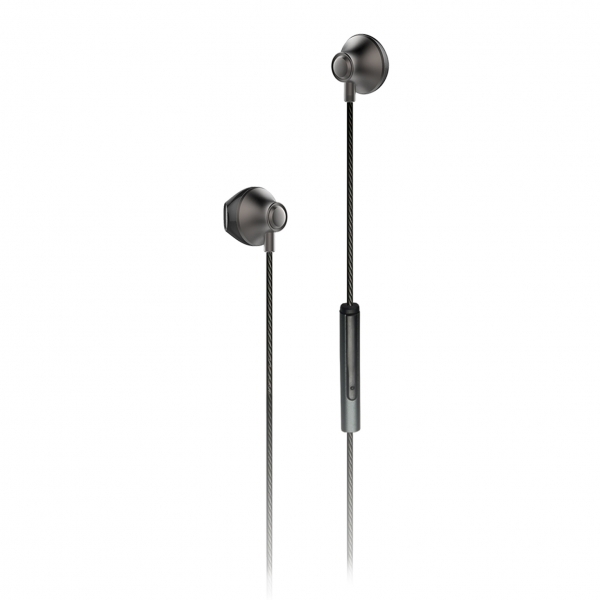 PHONIX STEREO HANDSFREE UNIVERSAL METALLIC SILVER