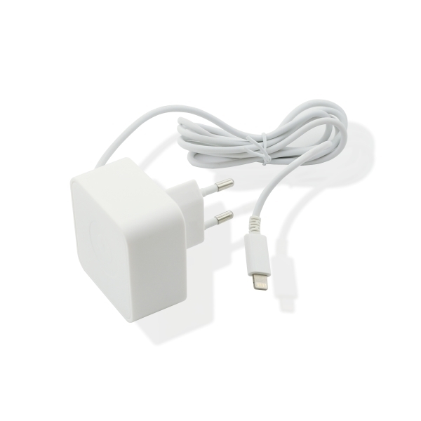 MUVIT MFI TRAVEL CHARGER APPLE IPHONE 5 5S 5C 6 WHITE