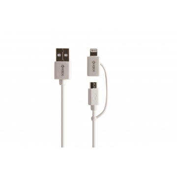 Εικόνα της KSIX MFI ADAPTOR 2 in 1  DATA CABLE