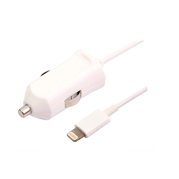 Picture of KSIX MFI CAR CHARGER APPLE IPHONE 5 5S 5C 5SE 6 6s 6 PLUS WHITE