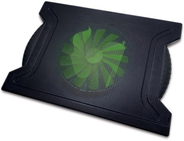 OMEGA LAPTOP COOLER PAD CHILLY 1 FAN 4 USB PORTS BLACK