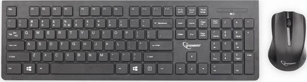 GEMBIRD WIRELESS KEYBOARD  AND MOUSE CHOCOLATE  BLACK