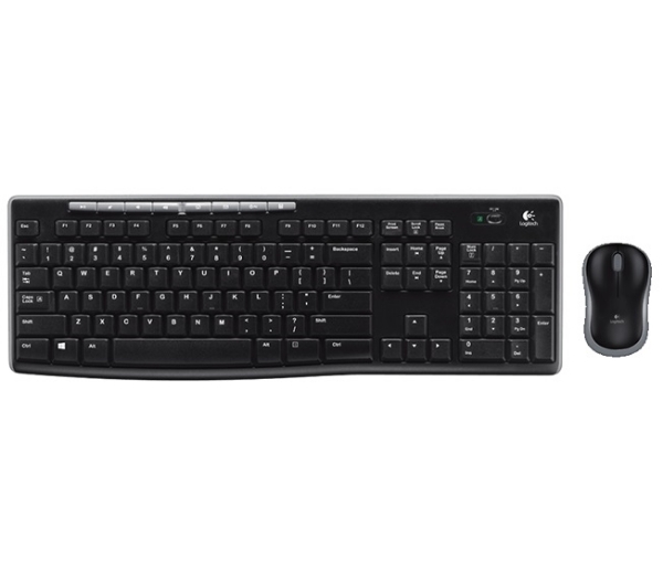 LOGITECH MK270 ΑΣΥΡΜΑΤΟ ΠΛΗΚΤΡΟΛΟΓΙΟ & ΠΟΝΤΙΚΙ ΕΛΛΗΝΙΚΟ ΜΑΥΡΟ