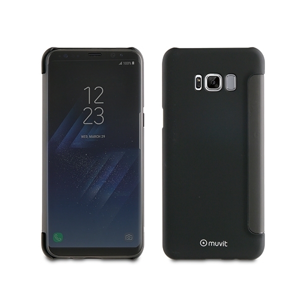 Picture of MUVIT BOOK CRYSTAL BACK  TOUCHFRONT SAMSUNG S8 / PLUS BLACK