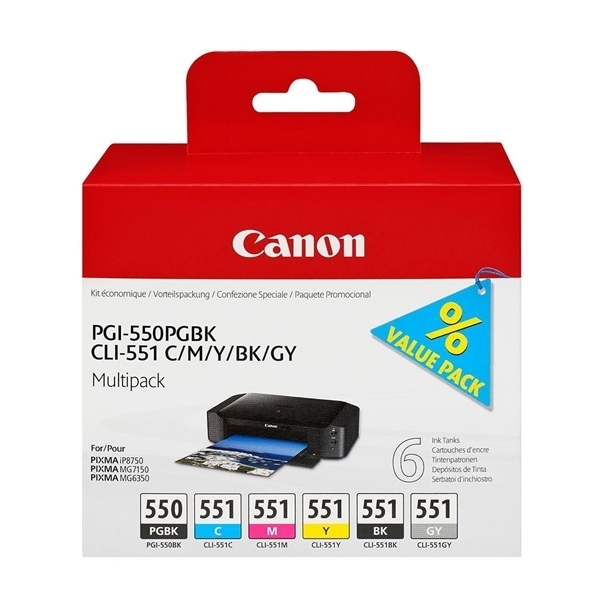 Picture of CANON INKJET MULTIPACK PGI-550/CLI-551