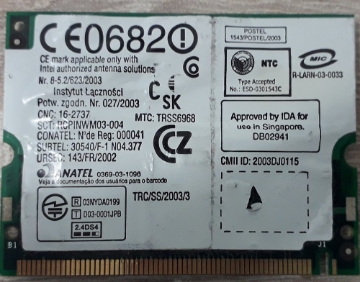 Show details for WIRELESS WiFi INTEL LINK WN3B2100NA FOR HP COMPAQ Picture of WIRELESS WiFi INTEL LINK WN3B2100NA FOR HP COMPAQ