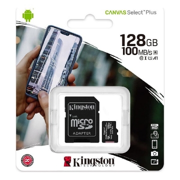 Εικόνα της Kingston Canvas Select Plus microSDXC 128GB  with Adapter