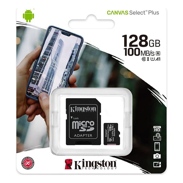 Kingston Canvas Select Plus microSDXC 128GB  with Adapter