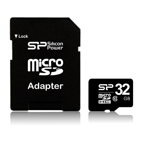 Silicon Power microSDHC 32GB Class 10 with Adapter