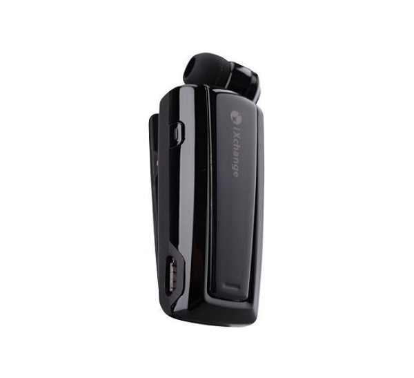 iXCHANGE BLUETOOTH HEADSET RETRACTABLE WITH BEEPER BLACK