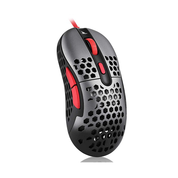 Motospeed N1 Wired Gaming Mouse PMW3389 Grey-Red