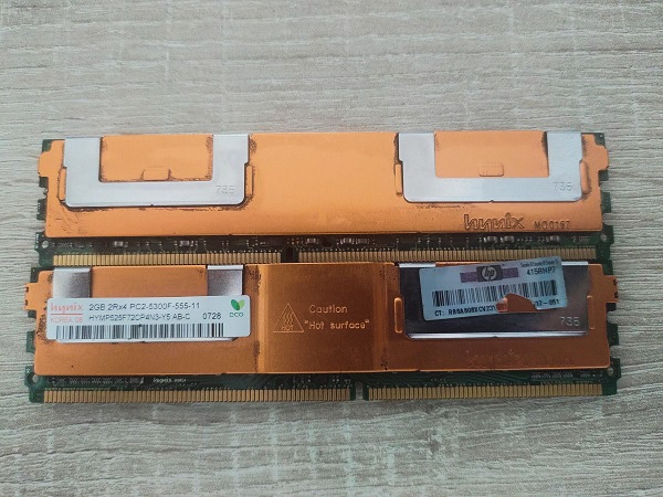 Picture of HYNIX DDR2 2GB (2x2GB) ECC SERVER MEMORY 