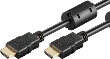 Εμφάνιση  λεπτομερειών Powertech HDMI 1.4 Cable HDMI male σε HDMI male 1m Μαυρο Εικόνα της Powertech HDMI 1.4 Cable HDMI male σε HDMI male 1m Μαυρο