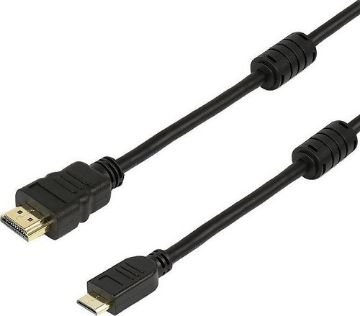 Εμφάνιση  λεπτομερειών Powertech HDMI 1.4 Cable HDMI αρσενικό σε mini HDMI αρσενικό 3μ Εικόνα της Powertech HDMI 1.4 Cable HDMI αρσενικό σε mini HDMI αρσενικό 3μ