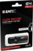 Picture of Emtec Click Secure 64GB USB 3.2 Black