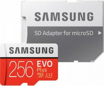 Εικόνα της Samsung Micro Secure Digital Evo Plus U3 256GB Class 10