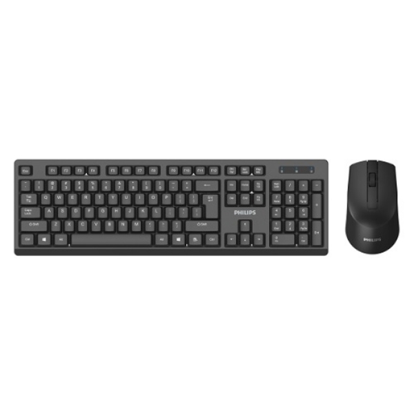 PHILLIPS C354 ΑΣΥΡΜΑΤΟ KEYBOARD SET ΜΑΥΡΟ