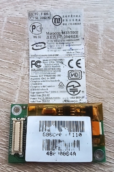 ΚΑΡΤΑ ΜΟΝΤΕΜ ANATEL ΓΙΑ TOSHIBA SATELLITE