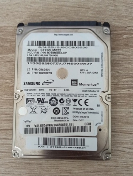 Picture of SAMSUNG SPINPOINT 750GB