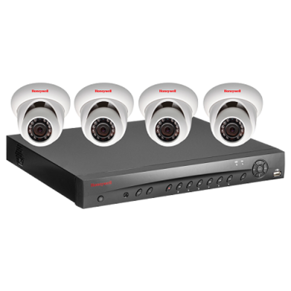 Picture of HONEYWELL HEN04111EBX NVR KIT 4 CHANNEL WITH 4 IP DOME