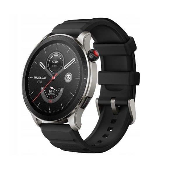 Amazfit GTR 4 46mm Αδιάβροχο Smartwatch με Παλμογράφο Μαύρο