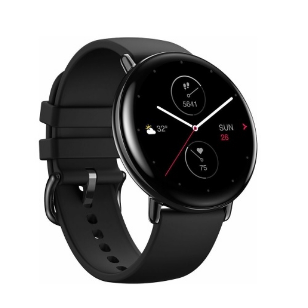 Amazfit Zepp E Circle Stainless Steel Smartwatch Αδιάβροχο με Παλμογράφο Onyx Black 